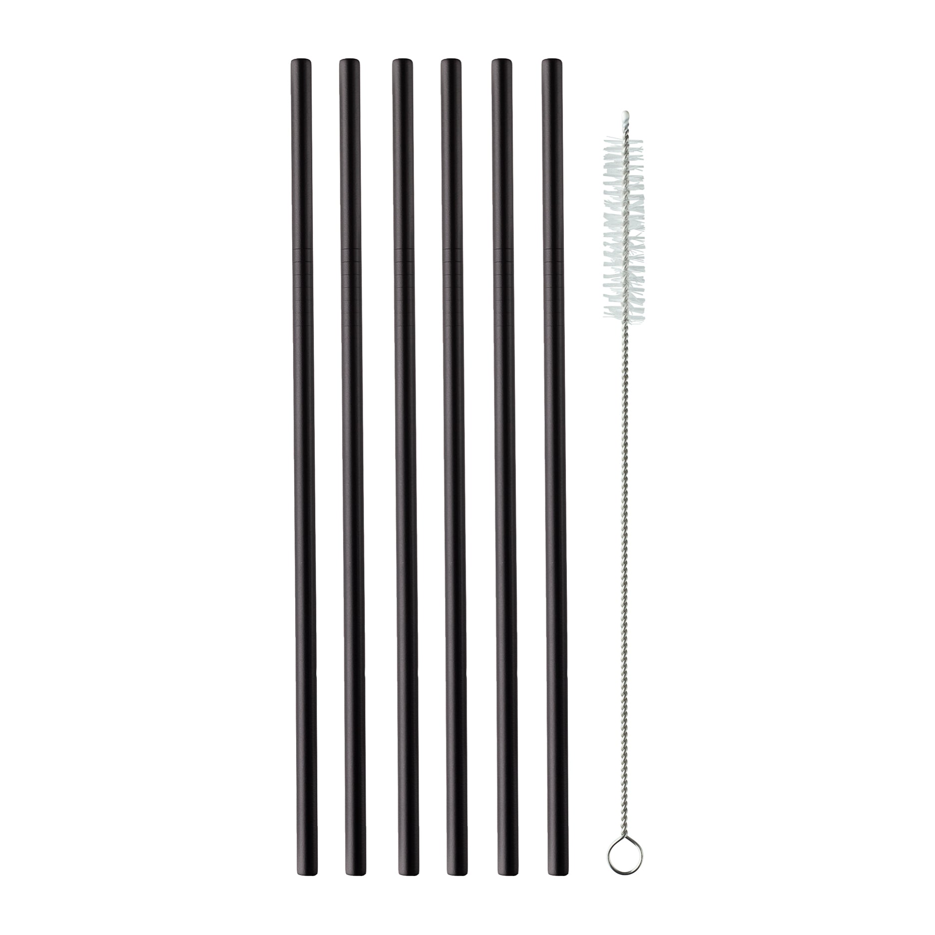 Metal sugerør 6 stk.